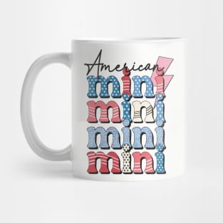 American retro Mini red white blue mama Mug